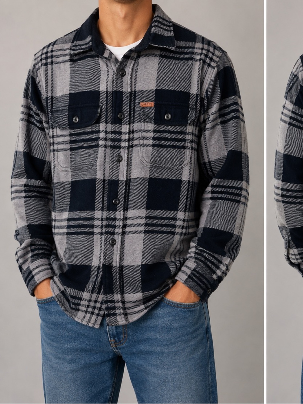 Orvis Plaid Flannel Shirt Size Medium